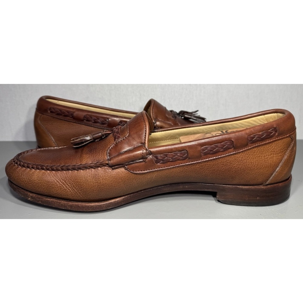 Allen Edmonds Tassel Loafers Carthage Size 11.5B Mens Brown Leather USA - Picture 4 of 11